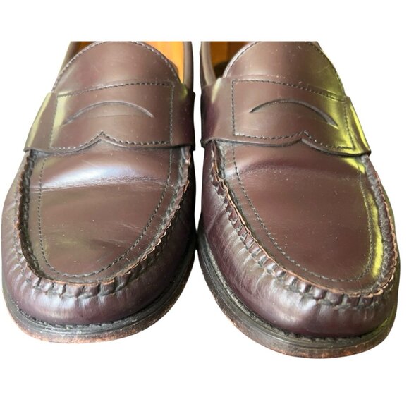 Vintage Sebago Burgundy Pinch Moc Toe Penny Loafer Shoes Mens Size 10.5 D USA main image 4